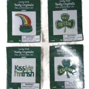 🛍5 for $25🛍4 NEW body Crystals Irish Body decals